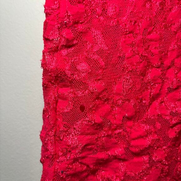 Vintage Inner Most Red Lace Lingerie Top Size Medium - Picture 4 of 7